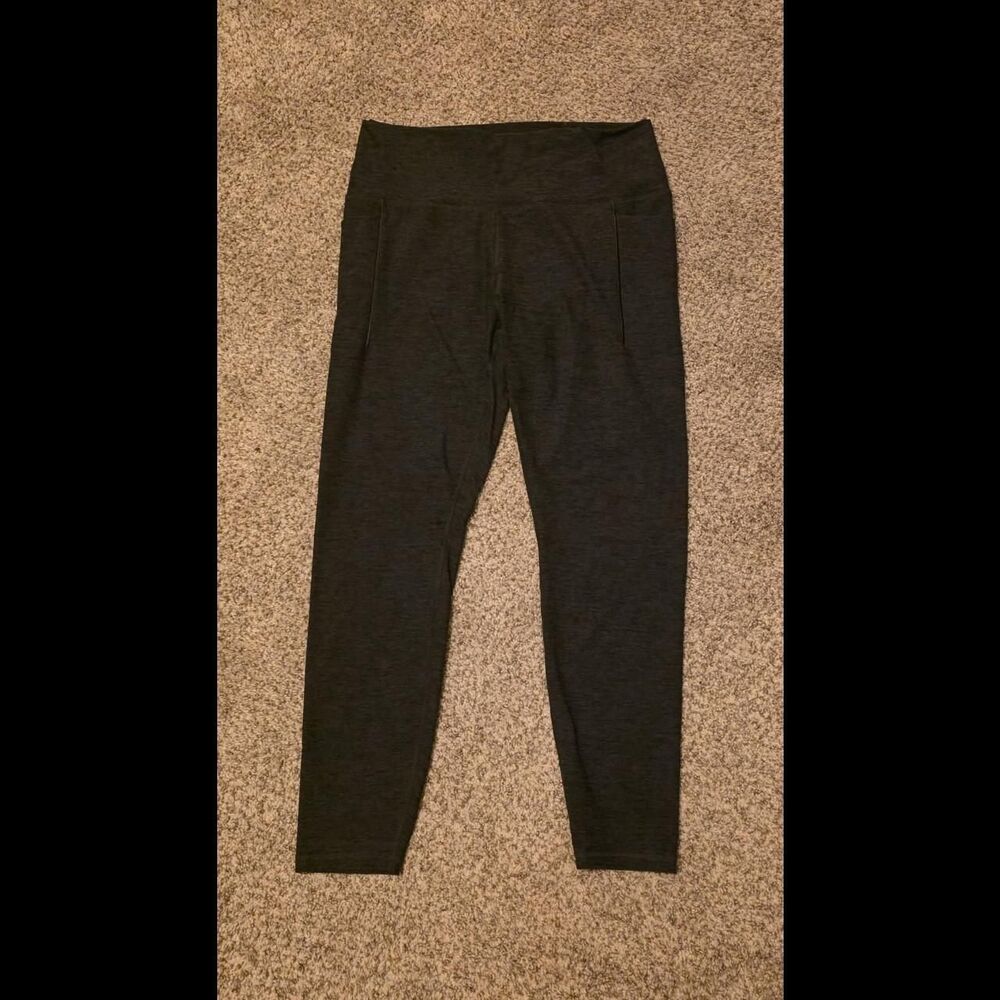 Athletic-works Women's Grey and Black Leggings